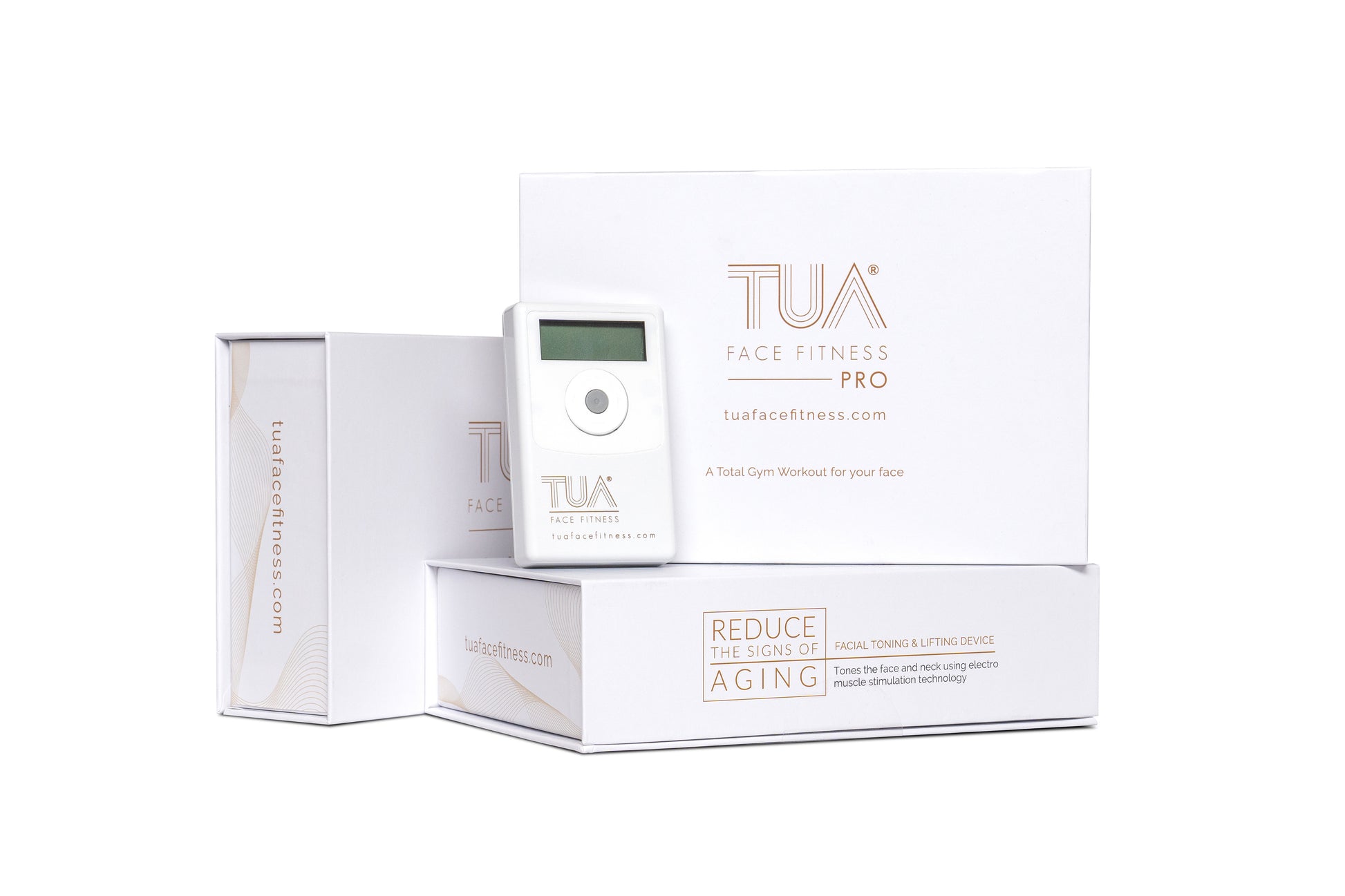 TUA Face Fitness PRO – premium EMS face toning device 2 wand set