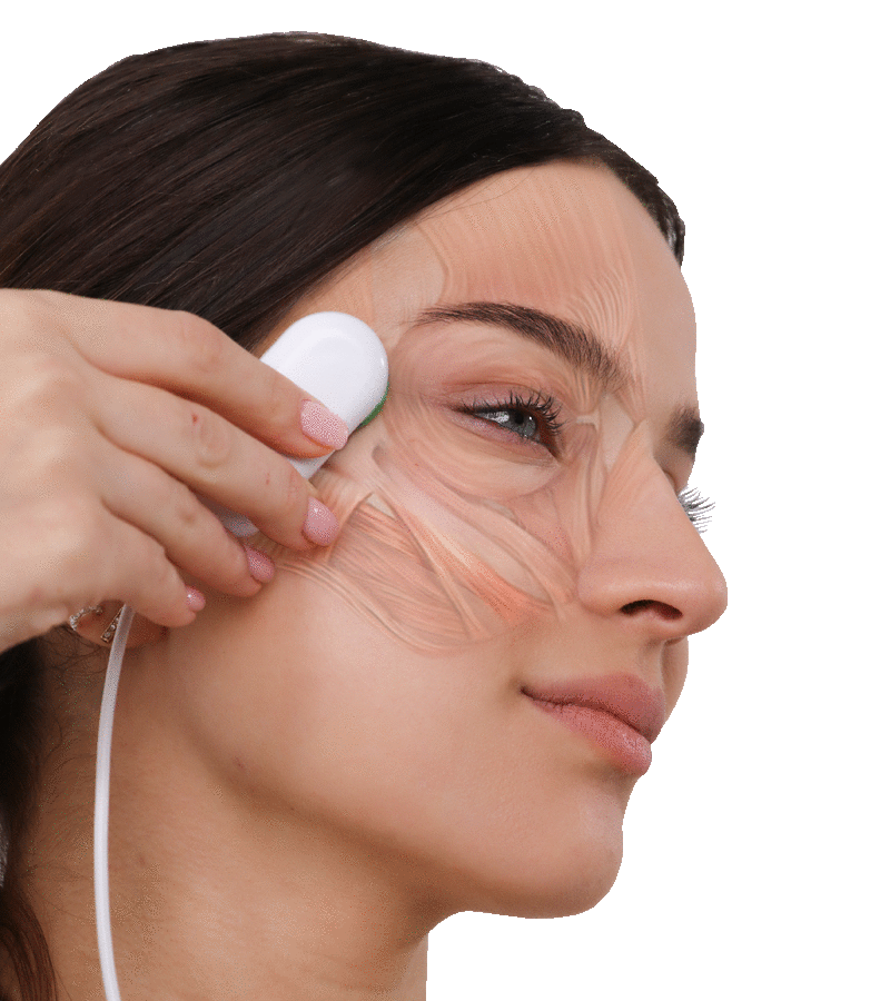 TUA Face EMS facerciser in action – Facial EMS devices demo