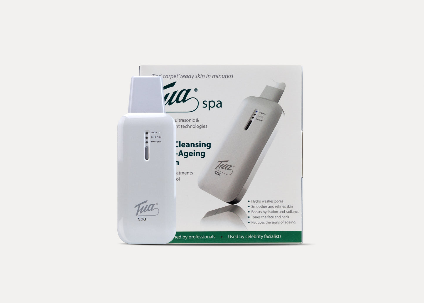 Tua Spa - Hydro Ultrasonic Micro Current Face Cleansing and Rejuvenating Device