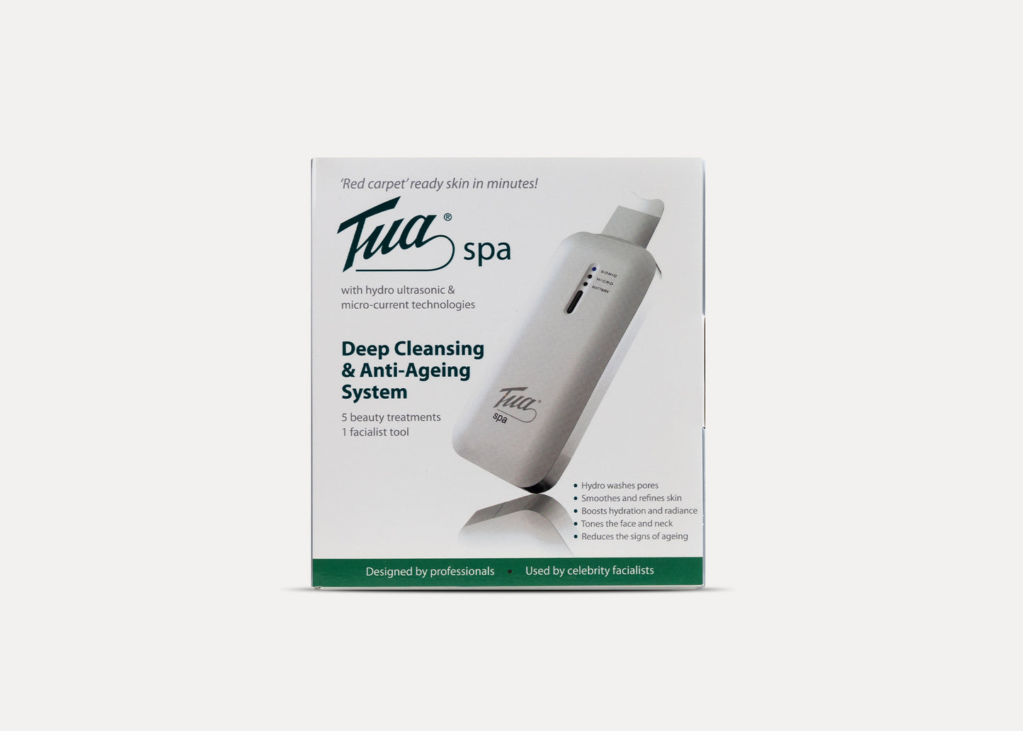 Tua Spa - Hydro Ultrasonic Micro Current Face Cleansing and Rejuvenating Device